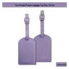 Thickened PU Leather Luggage Tag with Signature Card and Anti-Lost Features