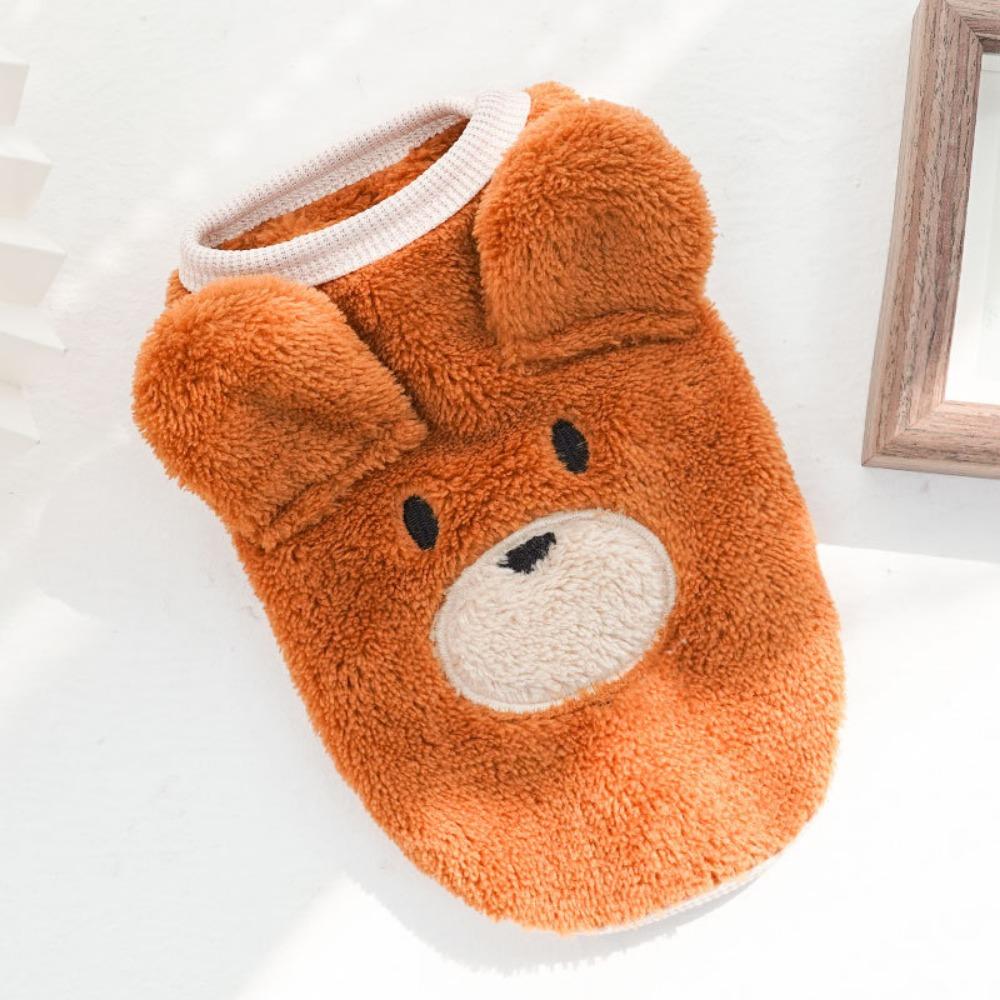 Puppy Flannel Warm Cat Teacup Dog Small Milk Dog Dog Cat Teddy Clothes Dog Vest Pet Supplies