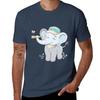 Cute Baby Elephant Discovering with Binoculars TShirt UV Sun Protection Tee Shirt
