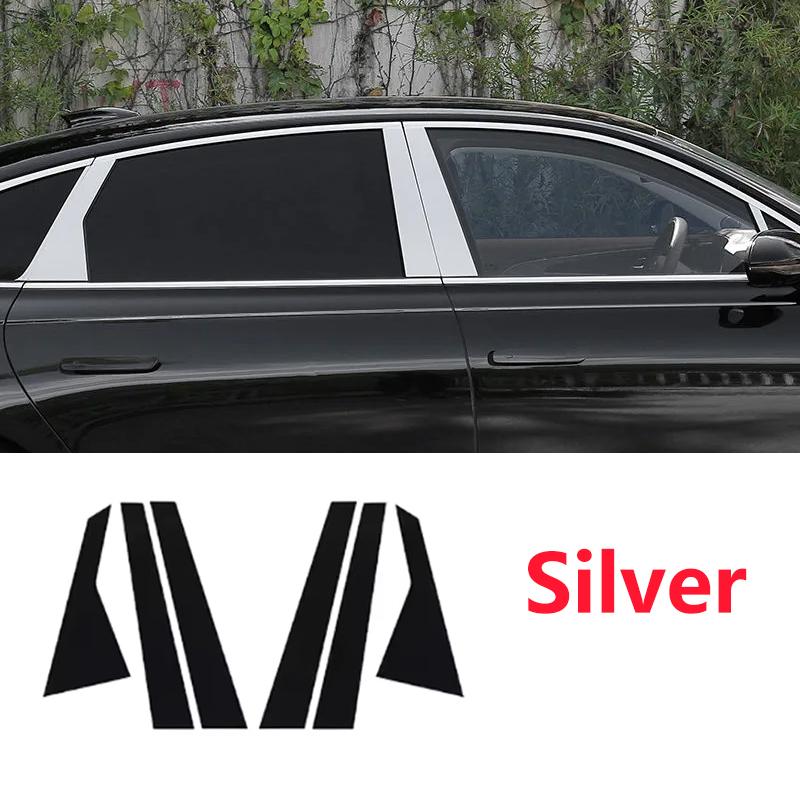 6PCS For Hyundai Sonata Parts DN8 ~2025 2024 MK8 8th Window Trim Covers B C Pillar Column Protection Film Cars Accessories