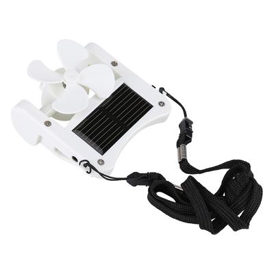 Mini Portable Solar Powered Hat Fan Easy To Hang or Clip for Mountain Climbing Camping Hiking