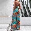 2024 Fashion Slim Fit Print Trägerloser Casual Jumpsuit Frauen Sommer Backless Strandurlaub Frauen Strampler Playsuits Hohe Taille Sexy Lady Bodys 24355