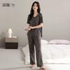 [Cool Feeling] Tencel Lyocell Pajamas Women's 1011 New Summer High-end Short-sleeved Trousers Loungewear