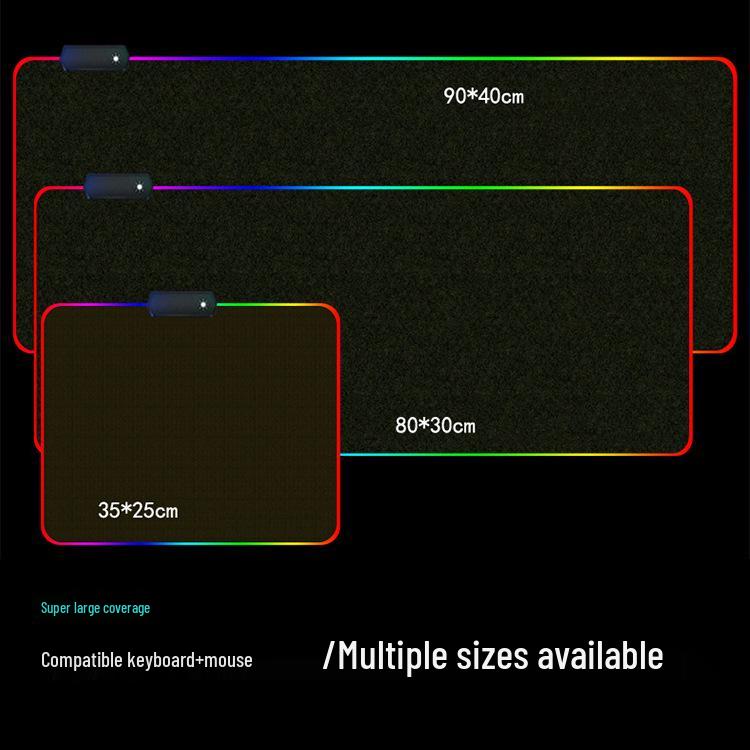 XL RGB LED Gaming Mouse & Keyboard Mat - Αντιολισθητικό Esports Επιτραπέζιο Πατάκι