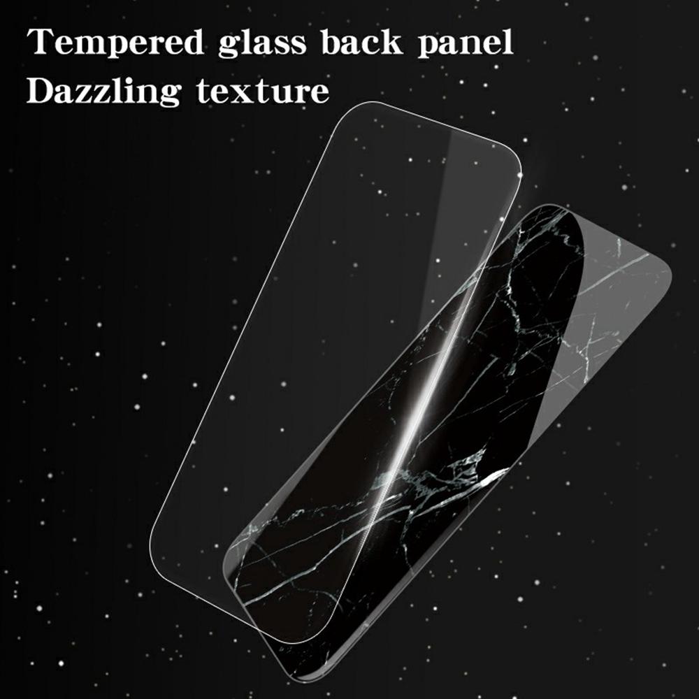 For OnePlus 13T 5G Case Marble Pattern Tempered Glass+PC+TPU Protective Phone Cover