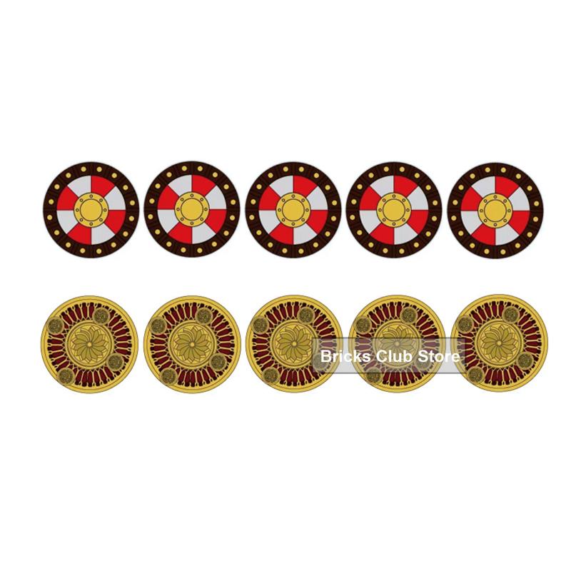 MOC Medieval Knights Building Blocks Accessories Plumes Pauldron Fence Helmet Shield Plush Cloak Soldier Weapons MOC Mini Bricks