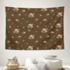 Blumenwandteppich Rosenblume Wandbehang Ästhetische Raumdeko Botanischer Wandteppich Natur Wandkunst Schlafsaal Dekoration Bohe