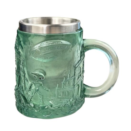 

Sci-Fi Themed Insulated Mug Stainless Steel Coffee Beer Cup Unique Movie Memorabilia Gift for Home Office Use Creative Novelty Drinkware B