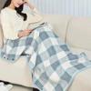 Multifunctional Shawl & Blanket: Dual-Purpose Leg Cover, Office Cloak, Sofa Throw
