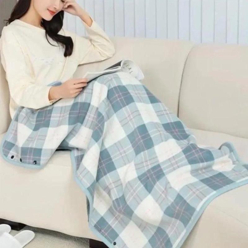 Multifunctional Shawl & Blanket: Dual-Purpose Leg Cover, Office Cloak, Sofa Throw