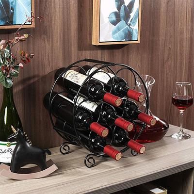 Casier à vin Simple en fer forgé, présentoir de Bar, décor de bouteille de vin domestique