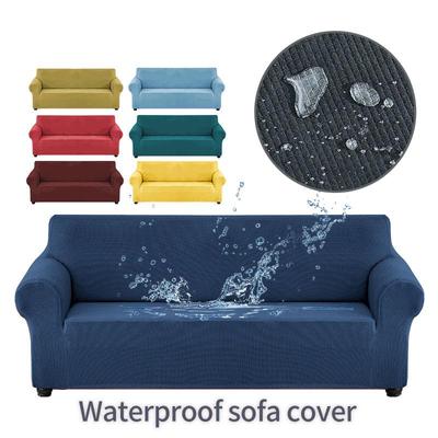 Waterproof Elastic Sofa Covers 1/2/3/4 Seats Solid Couch Cover Sofa Slip Cover Protector Bench Covers
