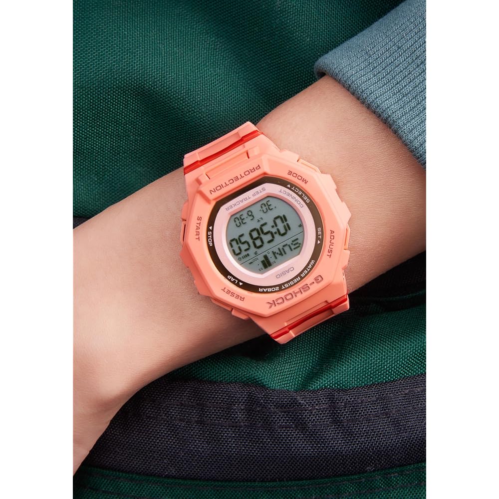 Casio G-Shock GMD-B300SC-4JF Mid-Size Bluetooth Watch Coral Orange Eco-Friendly Material Women's