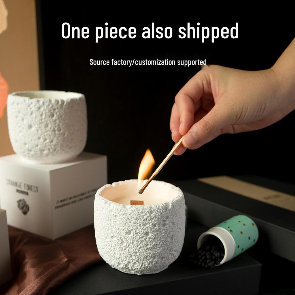 Elegant Soy Wax Scented Candle - Smokeless, High-End Fragrance Ornament