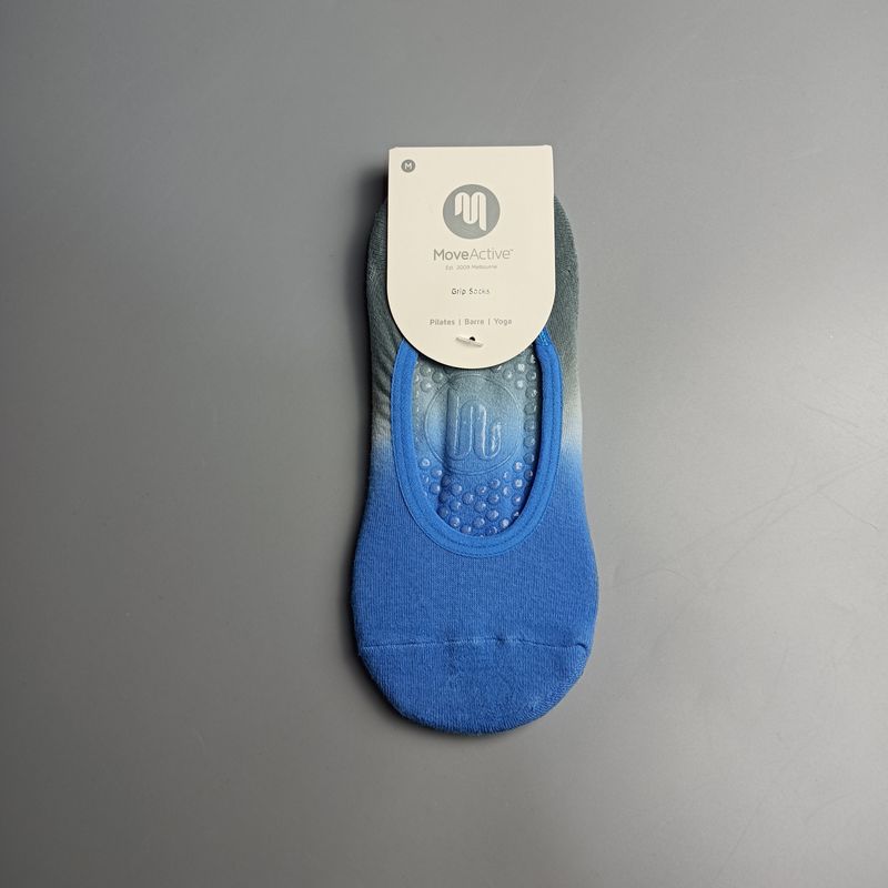 

Export Plus Size Yoga Socks Tie-Dye Gradient Color Towel Bottom Sweat-Absorbent Plaid Pilates Fitness Sports Antiskid Socks Gradient Blue (Recommendation 39-42)
