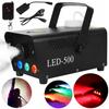 Smoke Generator Fog Machine Remote Control Mini LED 500W 3in1 Party Machine