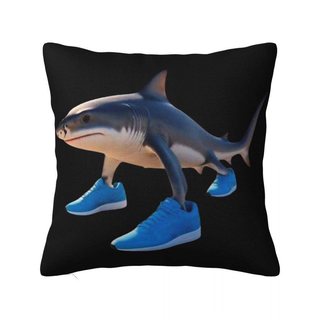 Tung Tung Tung Sahur Square Pillow Cases Italian Brainrot Meme Cushion Cover Vintage Polyester Decor Pillowcase for Living Room