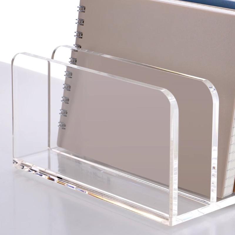 Multi Functional Acrylic Desktop File Organizers With Mail Document Storage Tray For Office Home Accessories