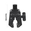 Universal 1/4Inch Camera Mount Clamp Super Clamp With Adjustable 15mm To 45mm Jaw For Tripods Bikes Action Cameras