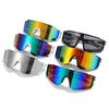 New Sports One-piece Large-frame Sunglasses, European and American Colorful Fashion Sunglasses, Bicycle Riding Glasses