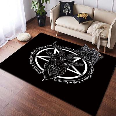 Satanic Carpet Horror Floor Mat Satan Pattern Home Decor Foldable Floor Mat  Rugs Living Room  Room Decor Tapetes