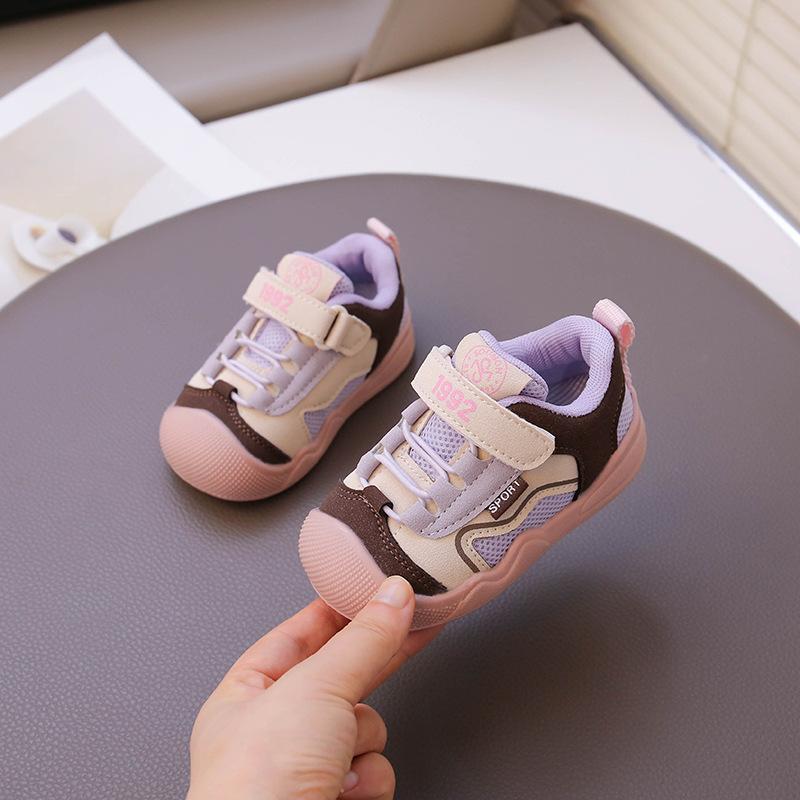 Children's mesh breathable sneakers spring and autumn girls' outdoor casual shoes boys' sneakers non-slip baby shoes