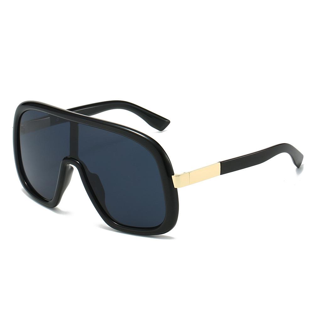 Retro Oversized Leopard Gradient Square Women Sunglasses  Punk Popular Luxury Brand Design Men Sun Glasses Uv400