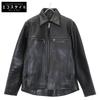 [Number One Leather] Black MADDOG3 Leather Zip Jacket Jacket 38 blackUsed