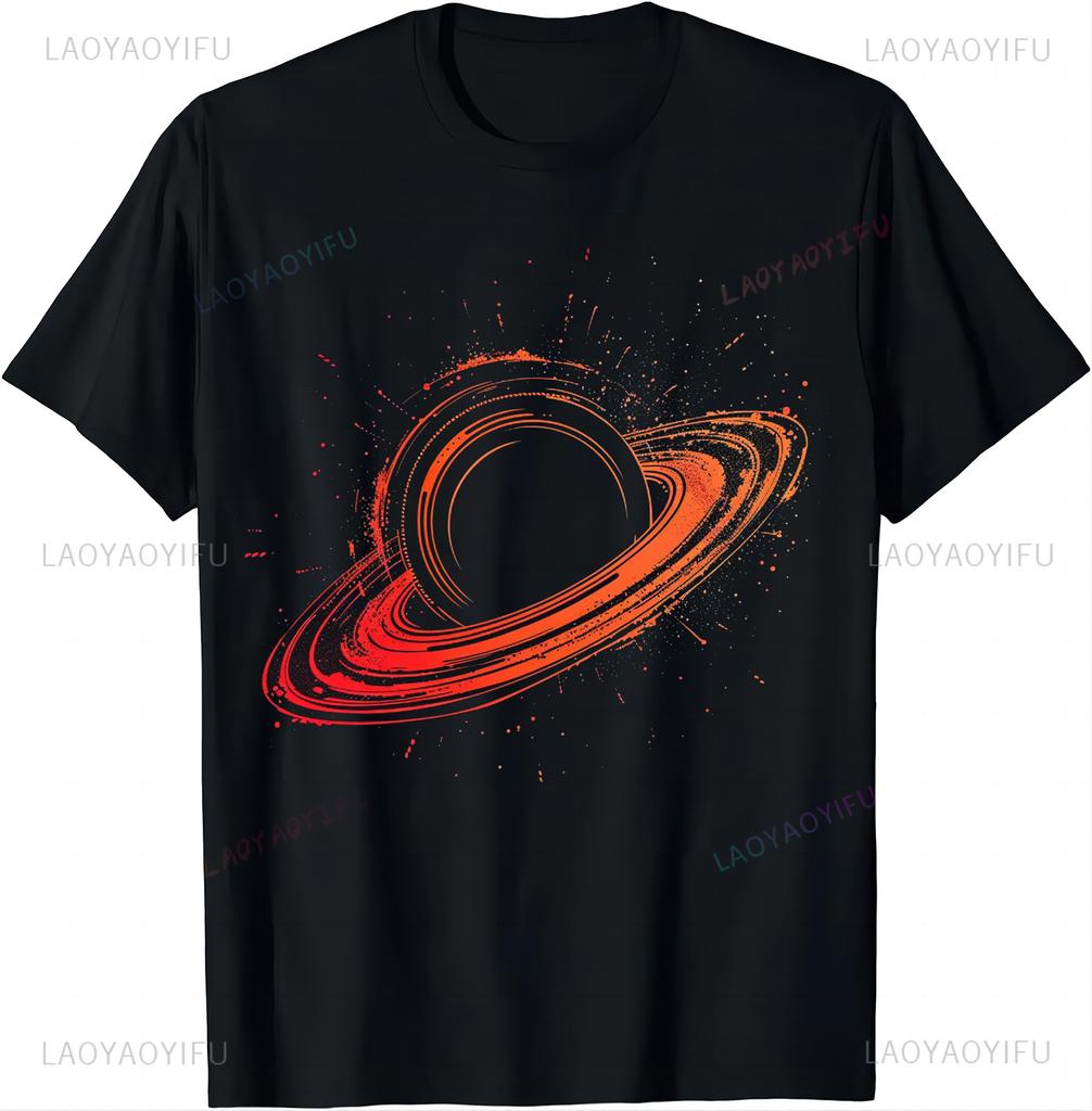 Schwarzes Loch Physik Universum Physik Astrophysiker T-Shirt Lustig Astronomie Wissenschaft Oberteile für Damen Baumwolle Kurzarm Tee