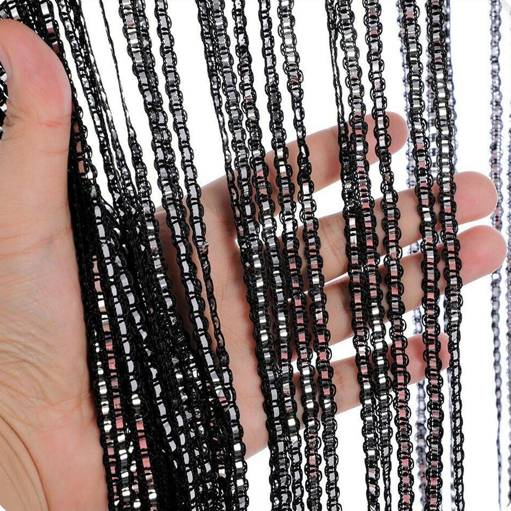 Home Door String Curtain Ornaments Room Divider Net Tassel Bead Curtain for Doorways Window Room Decoration 200x100cm