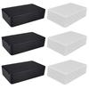 GTIWUNG Carcasă Cutie Proiecte Electrice din Plastic ABS Cutie de Joncțiune Cutie de Conexiuni Cutie ABS Impermeabilă Negru Alb 100 x 60 x 25mm Pachet de 6 buc &