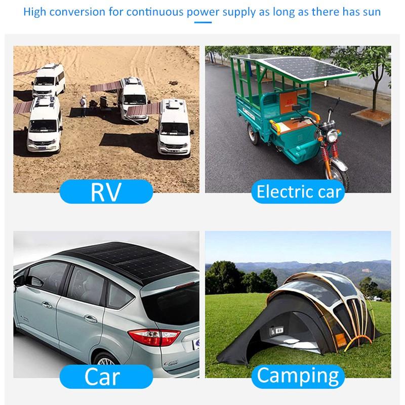 Solar Power Generation System Dual USB 40W Solar Panel+2000W Power Inverter+10A Solar Controller