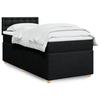 VidaXL Slatted Bed Base with Mattress Black 90x200 Cm Fabric 3288879