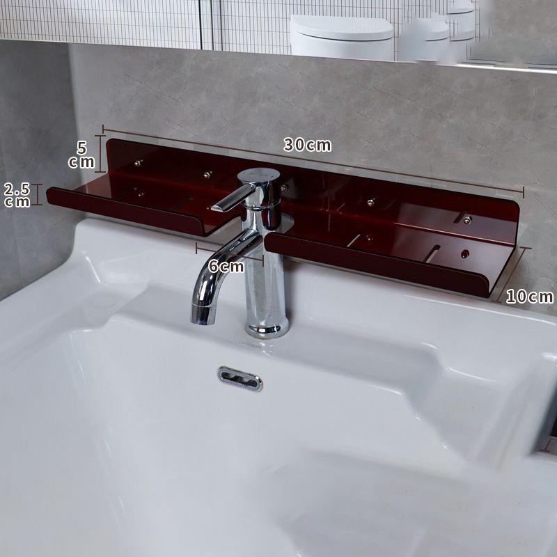 

Acrylic Bathroom Shelf Organizer Over The Faucet,Bathroom Sink Shelf Over Faucet,Countertop Organizer Kitchen Above Sink Rack