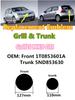 BRK1 For VW Volkswagen Jetta MK5 Golf 2pcs Front and Rear Replacement Emblem Logo for VW Golf 5 Golf5 GTI GT MK5 2003-2008