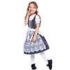 Girls Kids Princess German Beer Oktoberfest Mesh Floral Dress Headwear Set Maid Children Halloween Cosplay Costumes Role Play Outfit