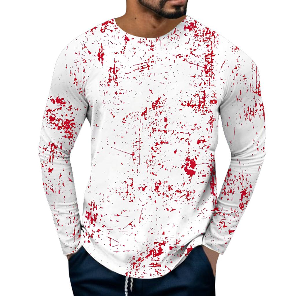 Halloween Blood Bat 3D Print T-Shirts Men Woman Long Sleeve Hip Hop T Shirt Streetwear Harajuku Pullovers Tees Top Kids Clothing