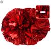 Cheerleading Pom Poms Glänsande Kontrastfärg Dekorativa med Långt Handtag Fyllig Form Skapa Atmosfär Glittrande Bekvämt Grepp Cheerleading