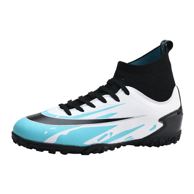 New Spring and Summer High-top Socks Football Shoes Fashion Long Nail Sneakers Hard-soled Nail Shoes Men's and Women's Sports Shoes