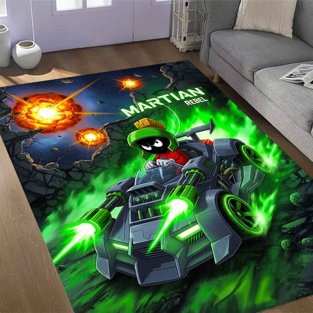 Space Adventure With Friends Themed Anti-Slip Rugs - Polyester Home Decor, Suitable for Bedrooms, Living Rooms, Doorways, Studios, and Decorations