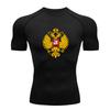 Men's Double Head Eagle Pattern Compression Fitness T-Shirt