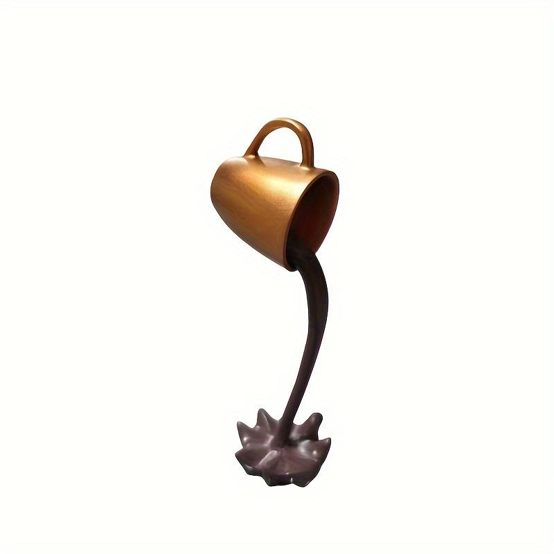 1 ud. Decoración Creativa de Taza de Café Flotante Invertida de Resina - Adecuado para Efecto de Desbordamiento de Agua