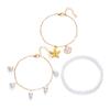 Layering Stackable Anklet For Women With Shell Starfish Beads Summer Beach Jewelry Alloy Faux Pearls Seaside Accessory