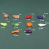 3Pcs/Set Dollhouse Simulation Vegetable Handheld Basket Model Mini Vegetables Decoration For 1/12 Dolls House Kitchen Play Toys