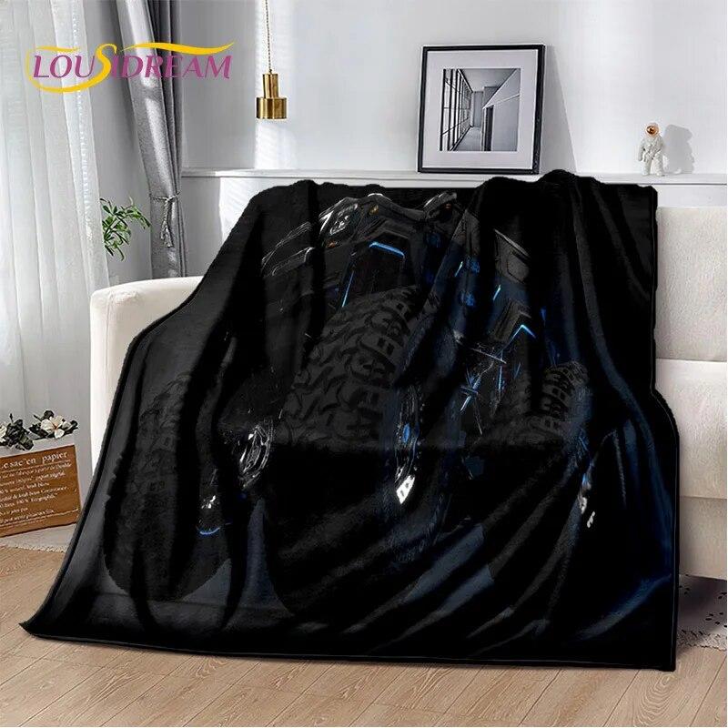 Cartoon Monster Jam 3D Monster Truck Blanket,Soft Throw Blanket for Home Bedroom Bed Sofa Picnic Travel Office Cover Blanket Kid