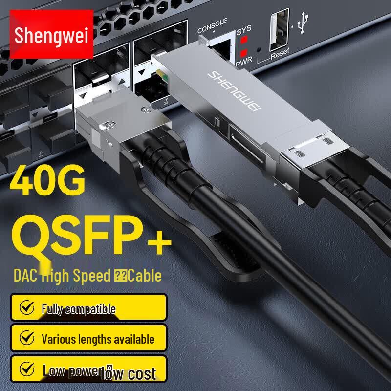 Shengwei 40G QSFP+ DAC Direct Attach Copper Cable