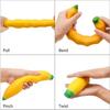 Banana Reducer Toy Simulated Banana Squishy Toy Squeeze Stress Relief Fidget Toy Slow Rising Desk Accessory For Adults Gifts