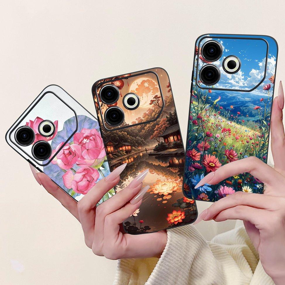 For Tecno Pova 6 Neo 4G Case Cover Luxury Butterfly Love Fashion Flowers Cool Lion Painted Phone Case For Techno Pova 6 Neo 4G