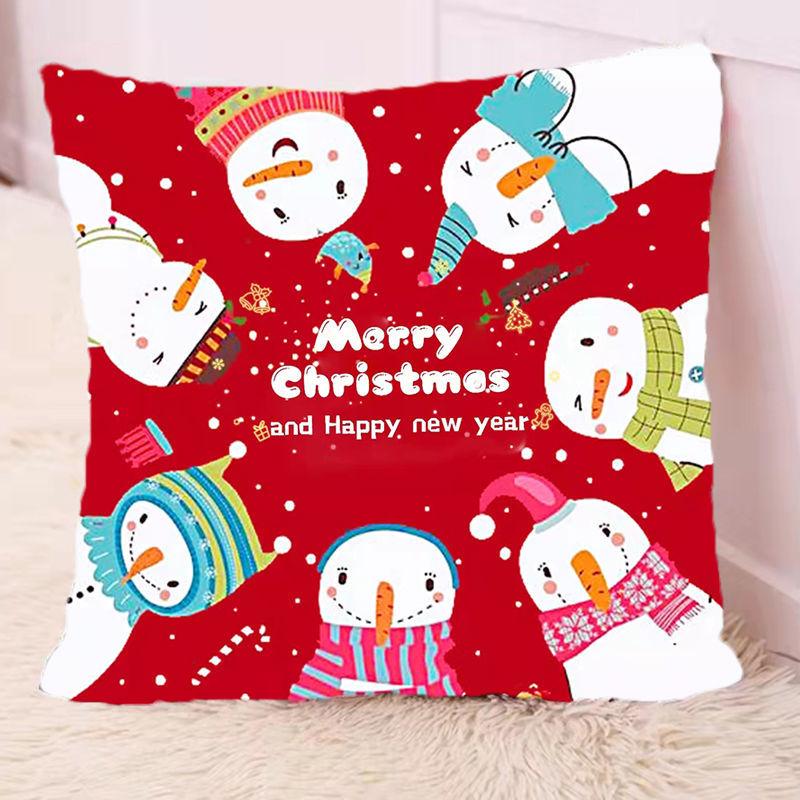 Kerstvakantie kussen schattige eland woonkamer bank kussen creatief internet beroemdheid kussen kamer kantoor decoratie (kussensloop + kussenkern 1 stuks)