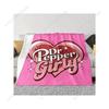 Dr. Pepper Soft Flannel Throw Blanket - Cozy Warm For Couch Bed Office Travel - Perfect Gift For Christmas Custom Blankets